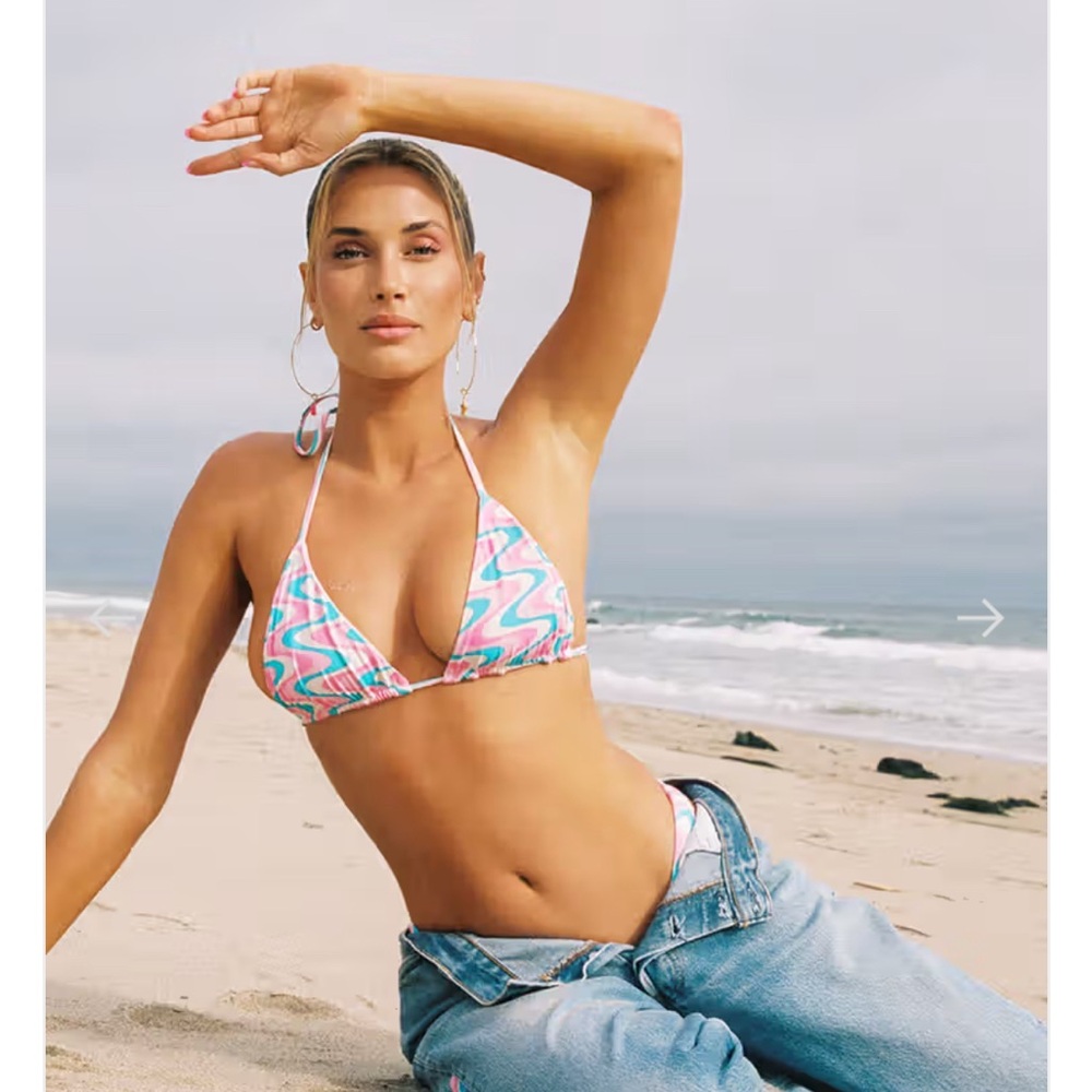 Frankie's Bikinis x Wildflower collab Triangle Swimwear Set